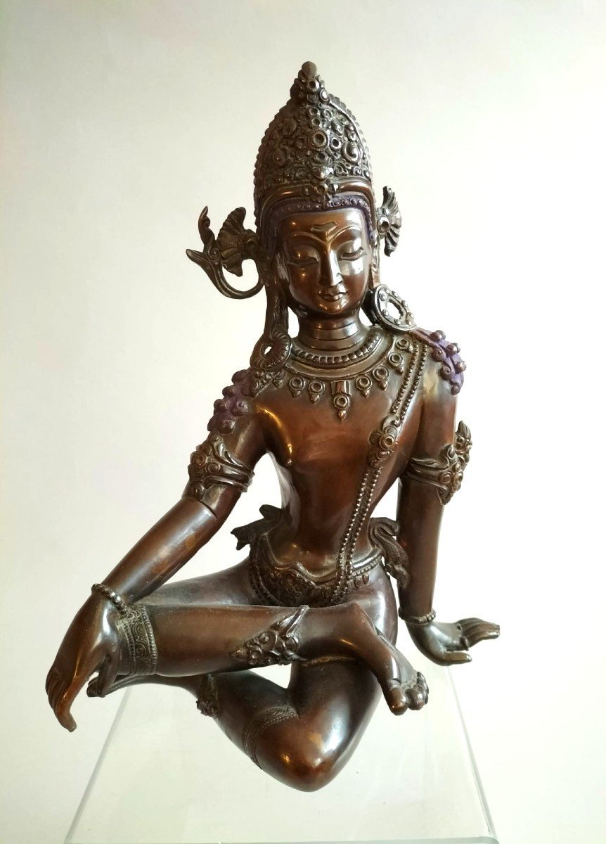 Indra Nepal Bronze End Of 19th Century