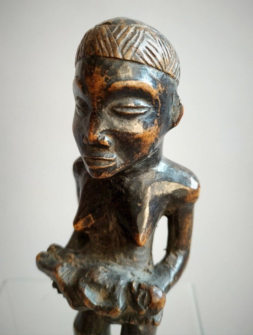 Statuette Maternité Tchokwe Rdc-photo-1