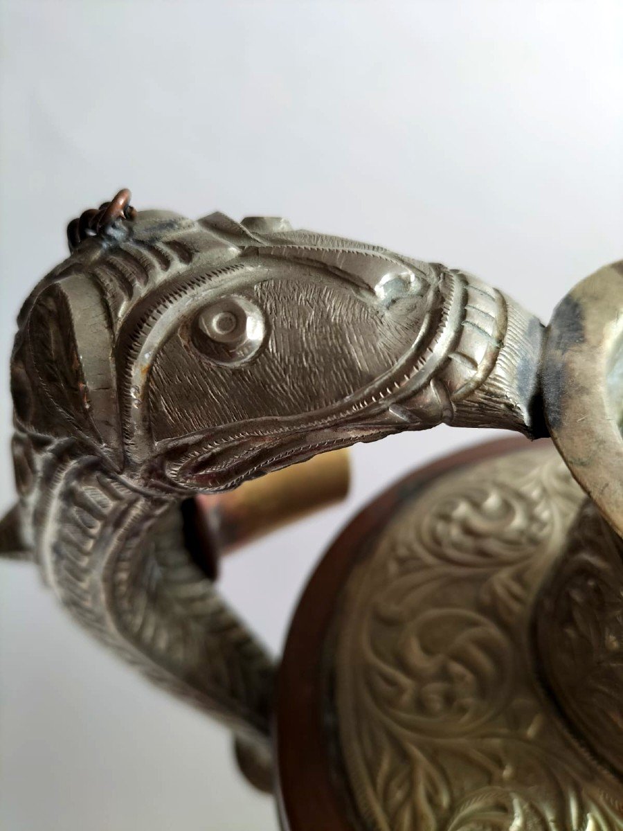 Tibetan Silver And Copper Ewer-photo-1