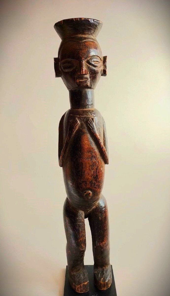 Africa Large Yaka Statuette 1900 Drc