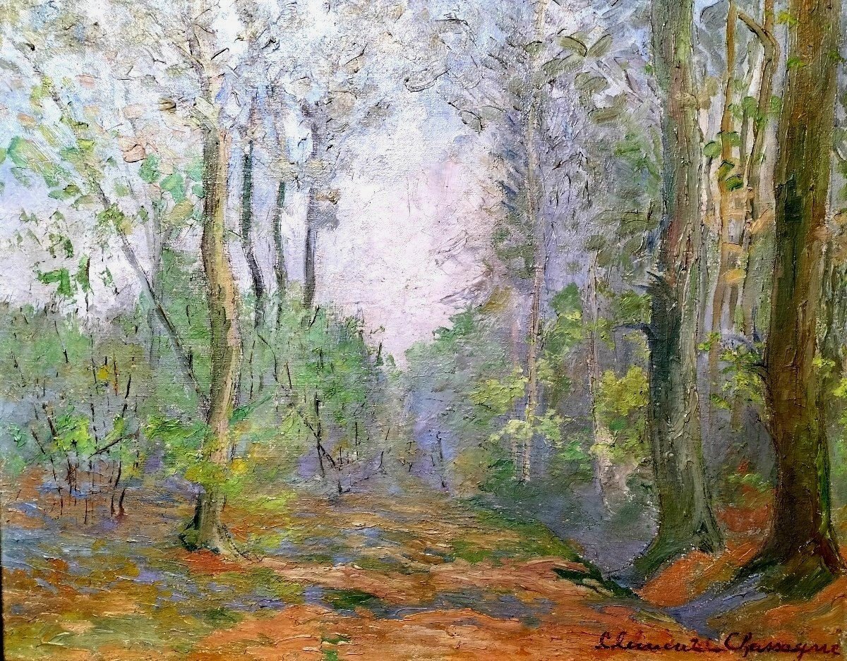 Landscape Louis Clément Chassagne Forest Of Othe 1935