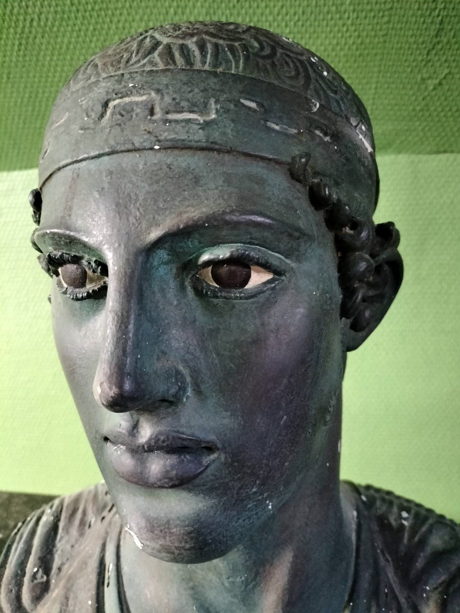 Large Bust Of A Charioteer Of Delphi-photo-2