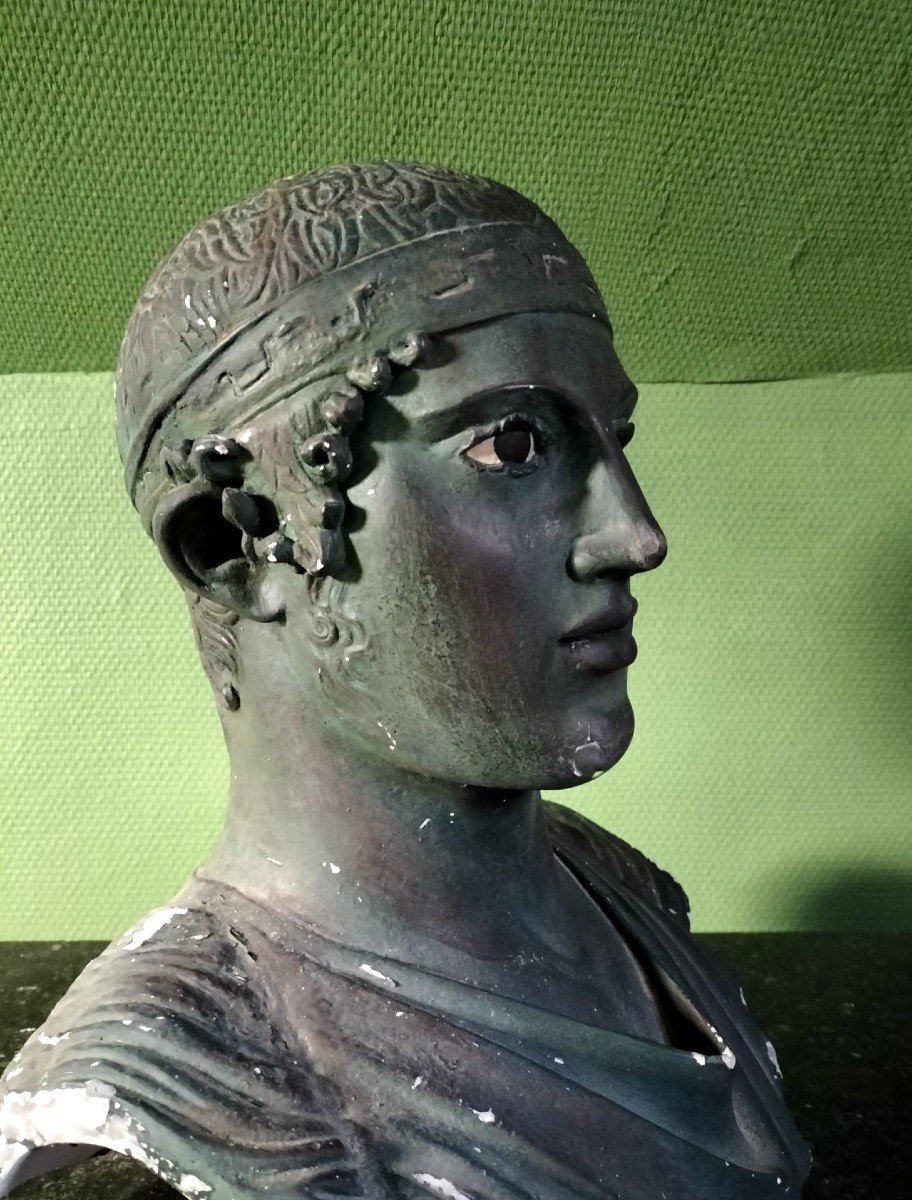 Large Bust Of A Charioteer Of Delphi-photo-3