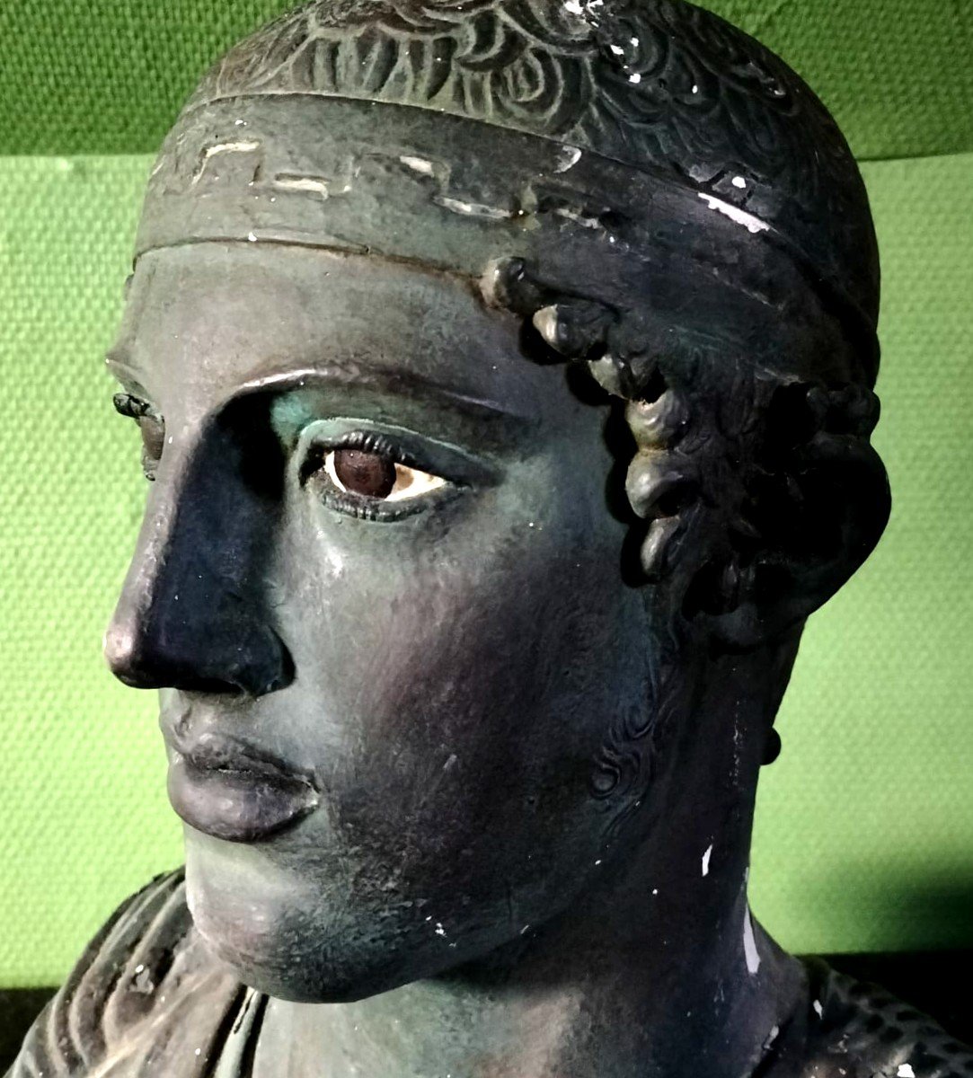 Large Bust Of A Charioteer Of Delphi-photo-4