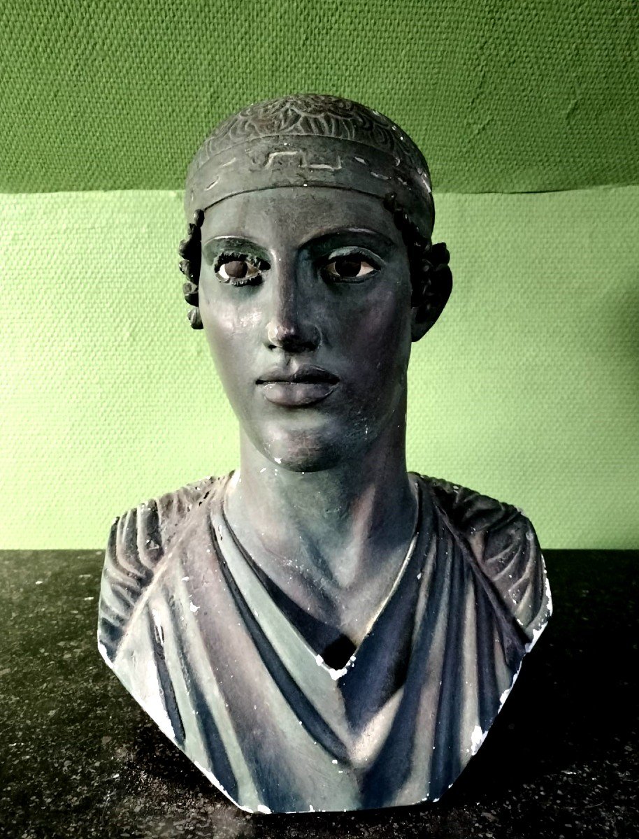 Large Bust Of A Charioteer Of Delphi