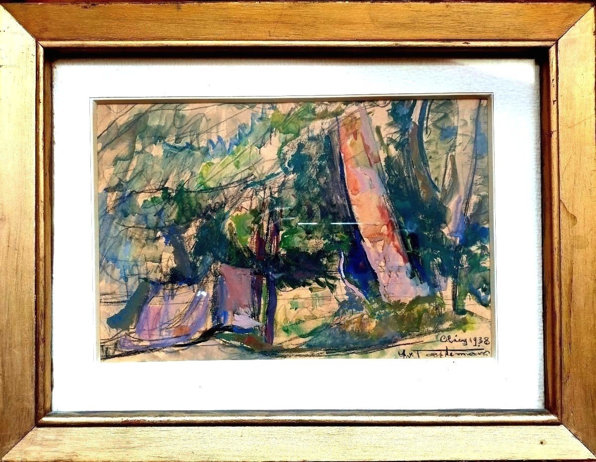 Landscape Clécy Yvonne Tastemain (1891-1985)