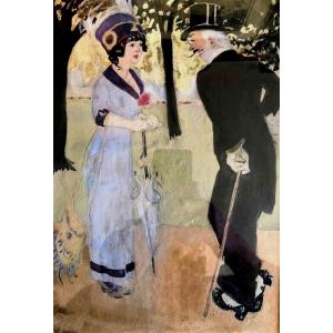 Courtisane Et Milord Firmin Rogier 1920 Art D&eacute;co