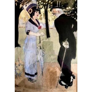 Milord Et Courtisane  Années Folles Firmin Rogier 1920 