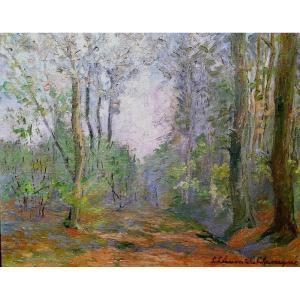 Paysage Louis Clément Chassagne  Forêt d'Othe 1935