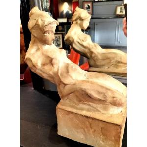 Sculpture Moderniste  Femme Nue