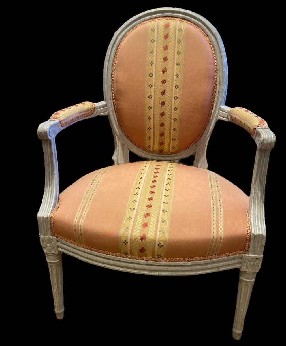 Pair Of Louis XVI Armchairs-photo-3