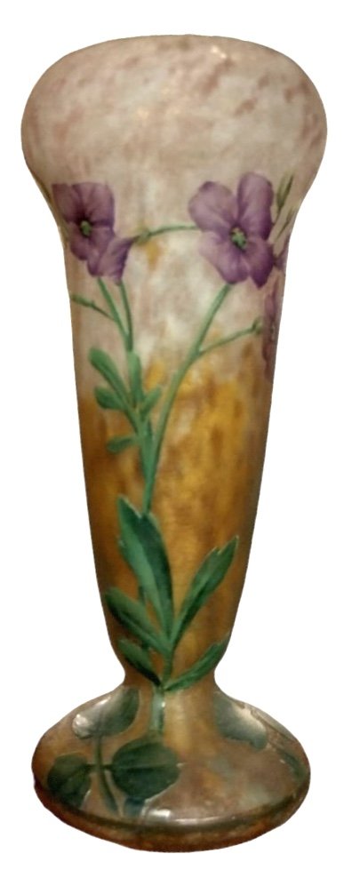 Daum Nancy, Violet Vase, 20th Century. -photo-2