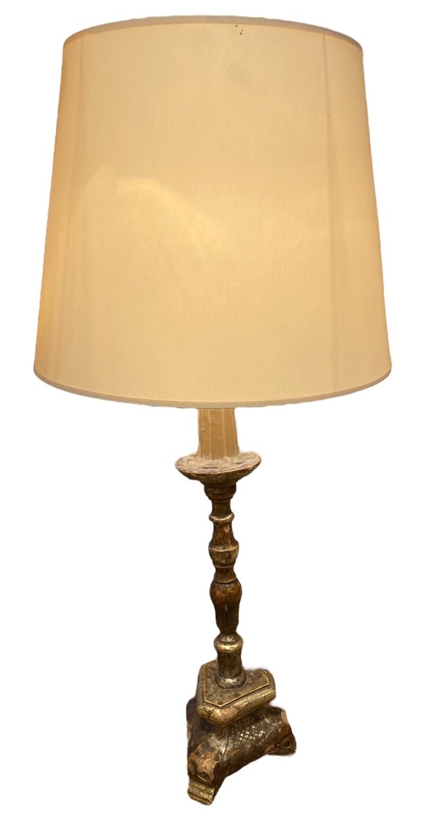 Lamp In Golden Wood, 18th Century