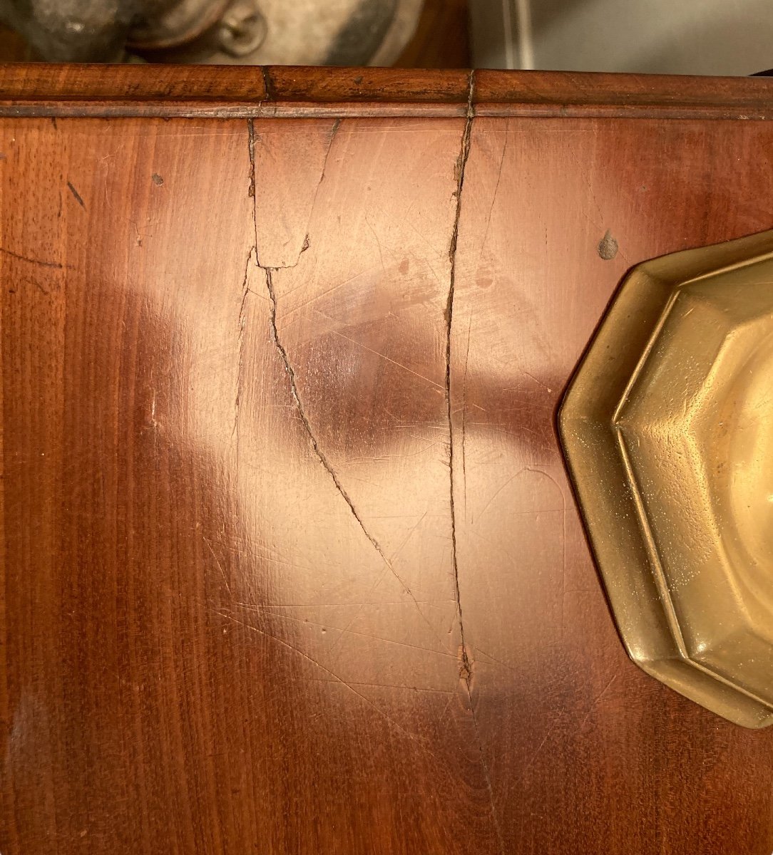 Louis XV, 18th Century Mahogany Chest Of Drawers-photo-7