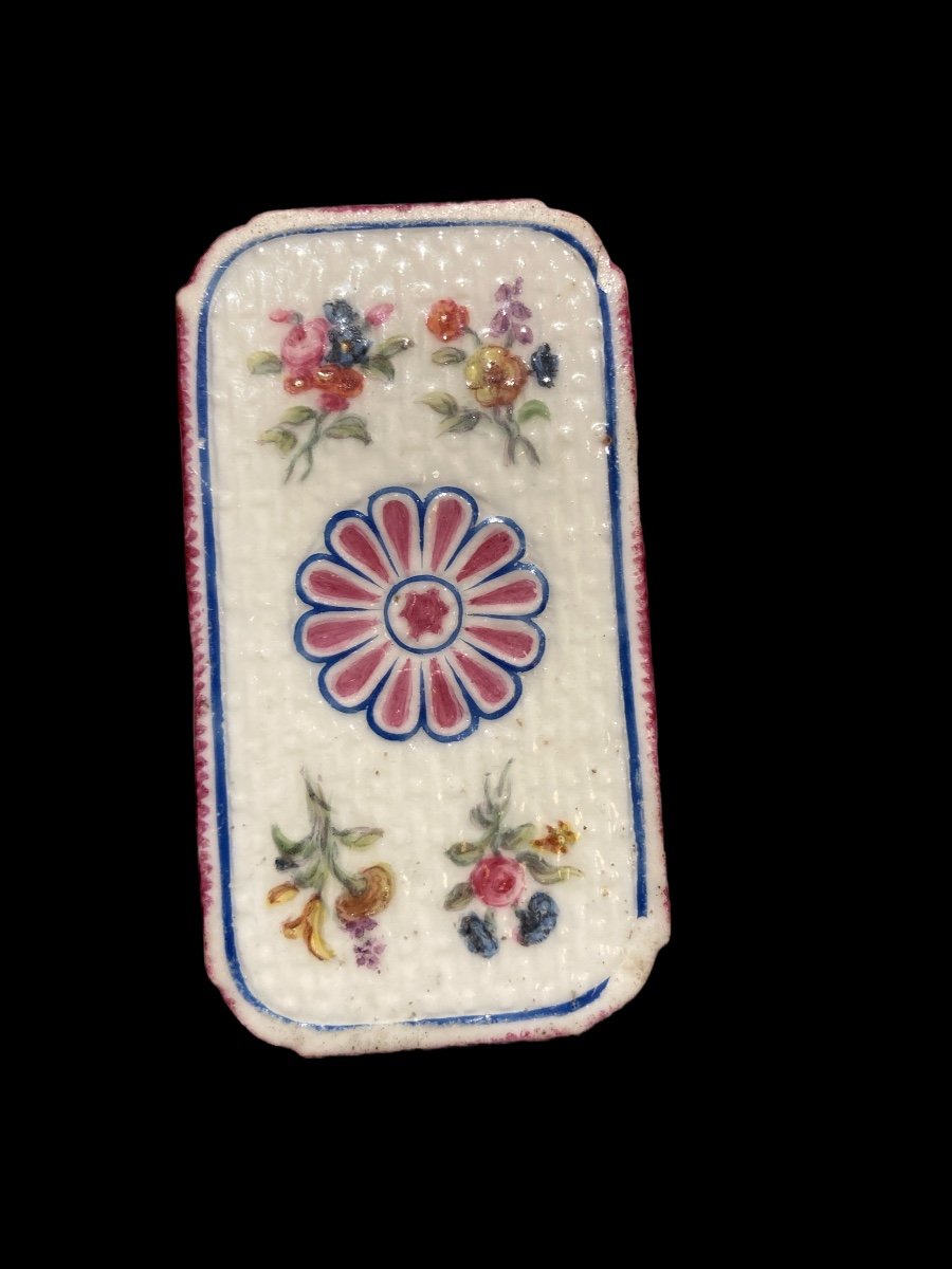 Painted Porcelain Box, Early 19th Century-photo-1