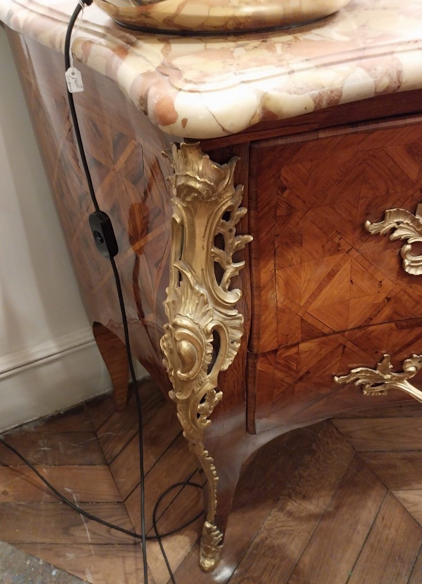 Roussel, Commode Marquetée , XVIIIe-photo-2