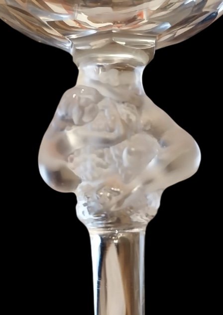 Lalique, Ensemble De 24 Verres, Modèle Roxane, XXe-photo-3