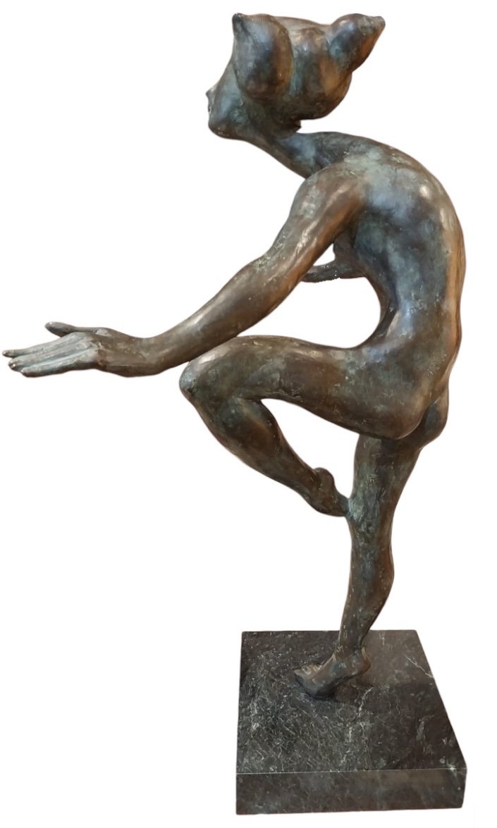 Elbert Weinberg (1928-1991), Bronze With Green Patina, 20th-photo-4