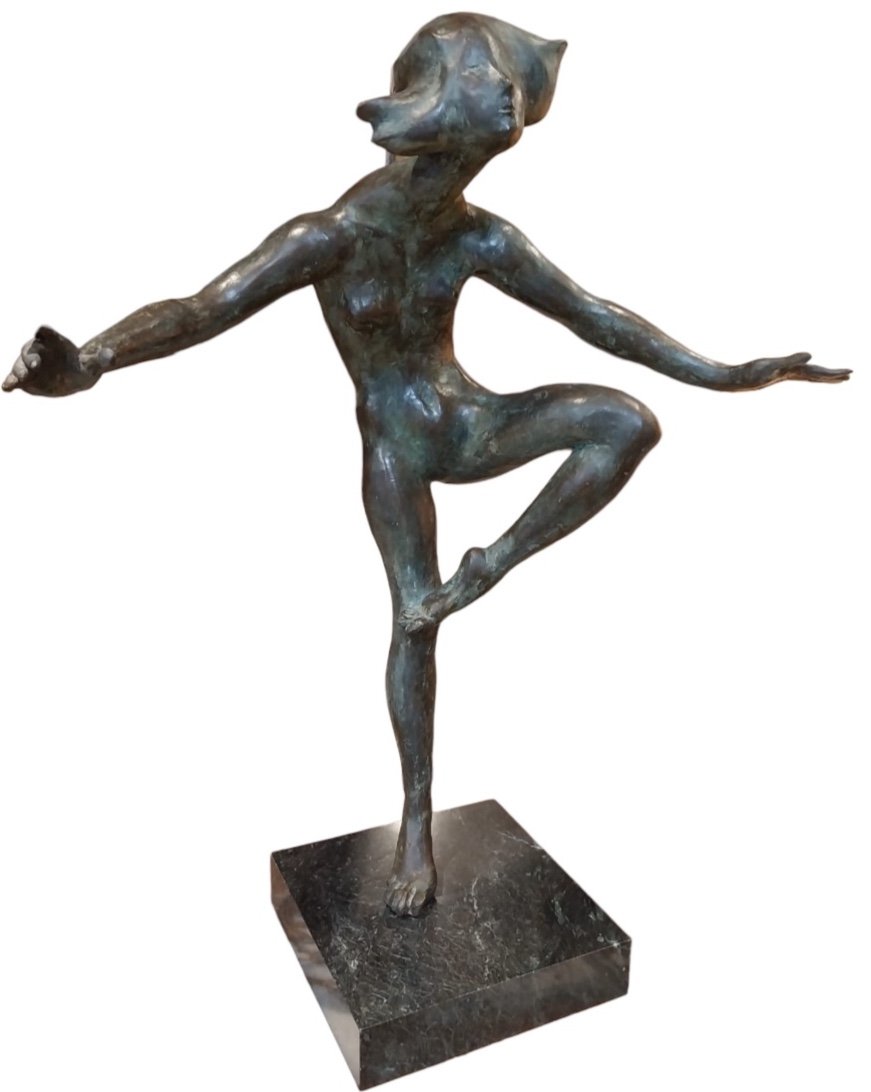 Elbert Weinberg (1928-1991), Bronze With Green Patina, 20th
