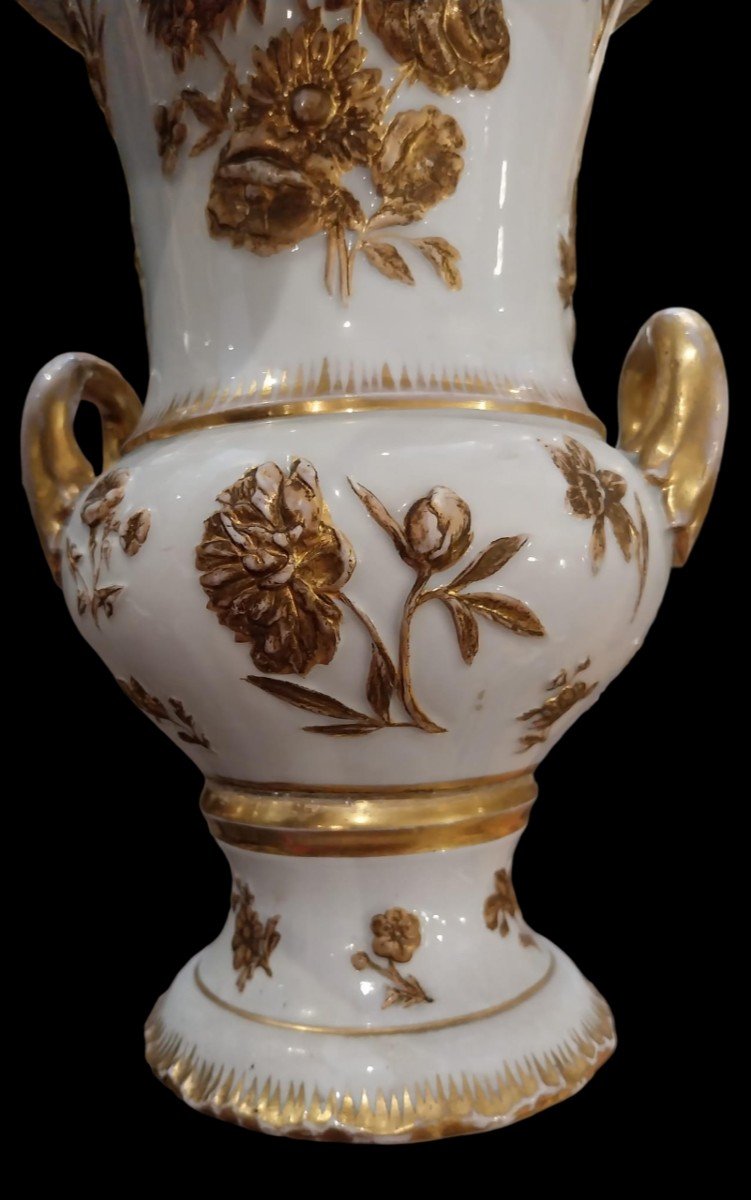 Pair Of Médicis Sèvres Porcelain Vases, 19th Century.-photo-1