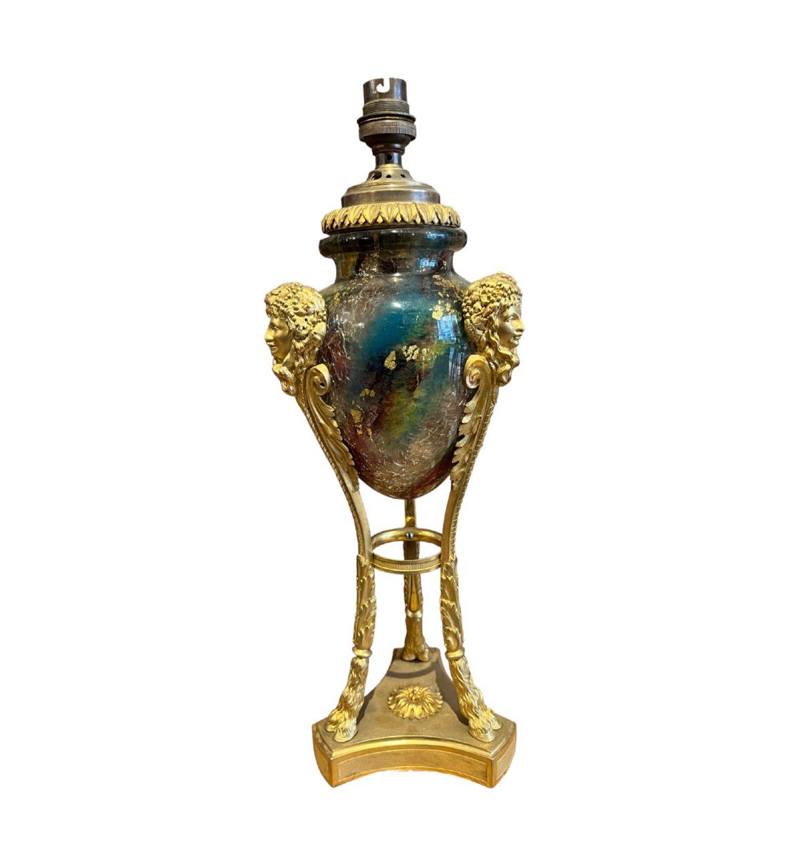 Lamp Base, Rousseau François-eugène (1827-1891) And Leveille Ernest (1841-1913)-photo-4