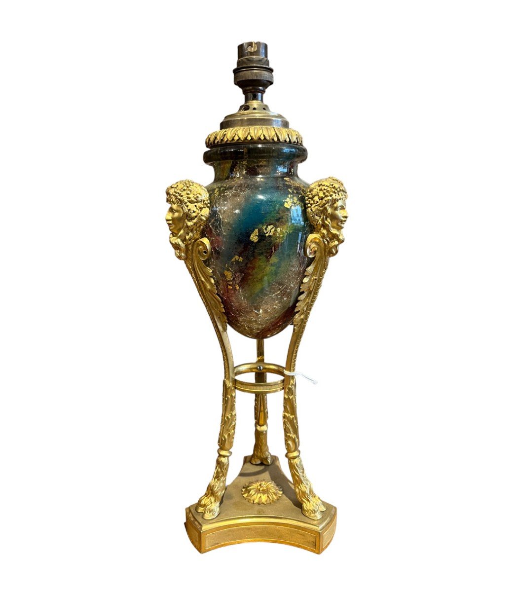 Lamp Base, Rousseau François-eugène (1827-1891) And Leveille Ernest (1841-1913)