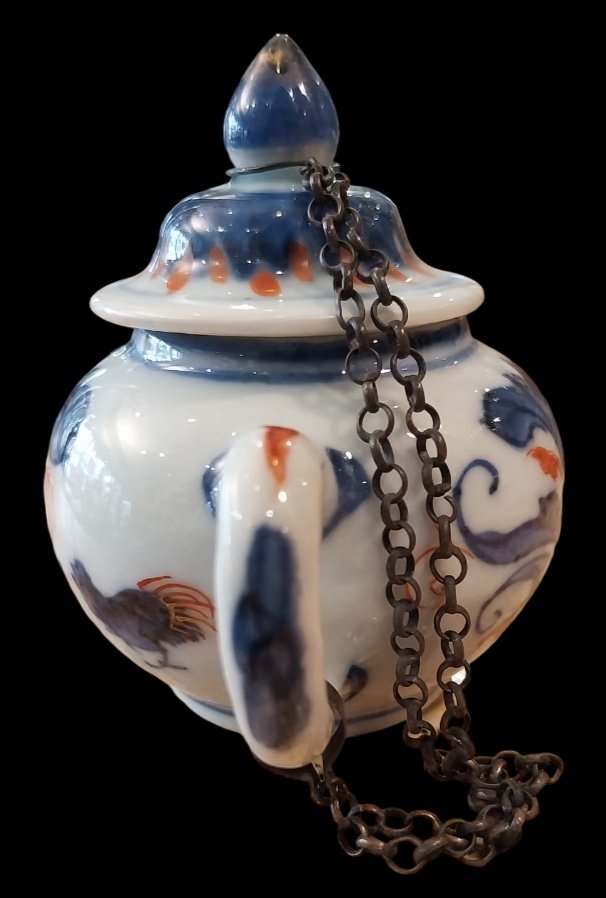 Miniature Teapot, Imari Chinese Porcelain, Compagnie Des Indes, 18th Century-photo-2