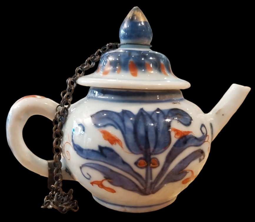 Miniature Teapot, Imari Chinese Porcelain, Compagnie Des Indes, 18th Century