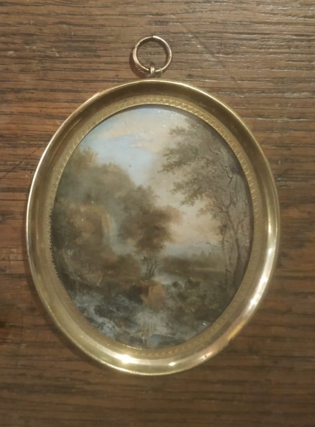 Miniature, Landscape Painting, Late 18th/early 19th Century-photo-2