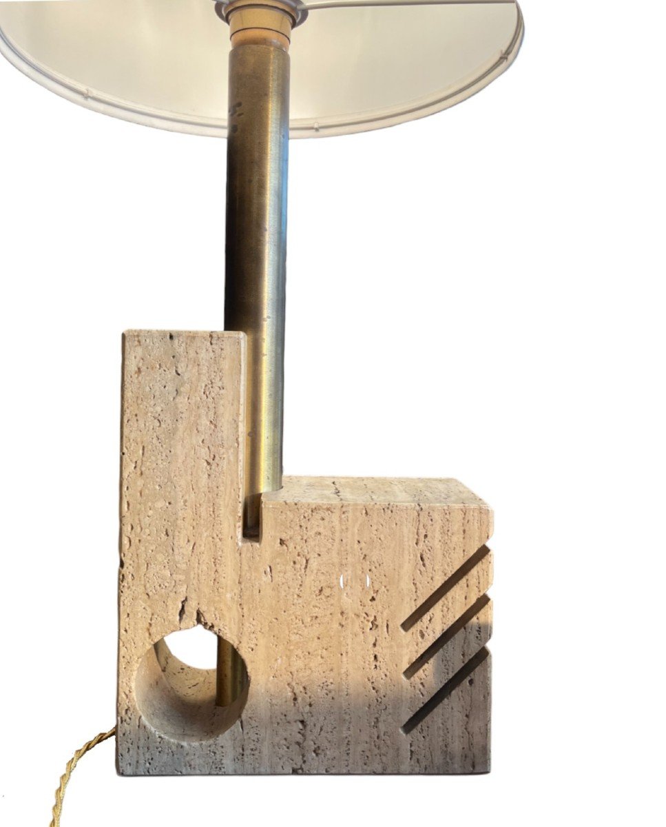 Travertine Lamp, 1970-photo-4