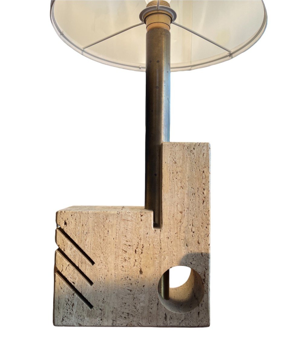 Travertine Lamp, 1970