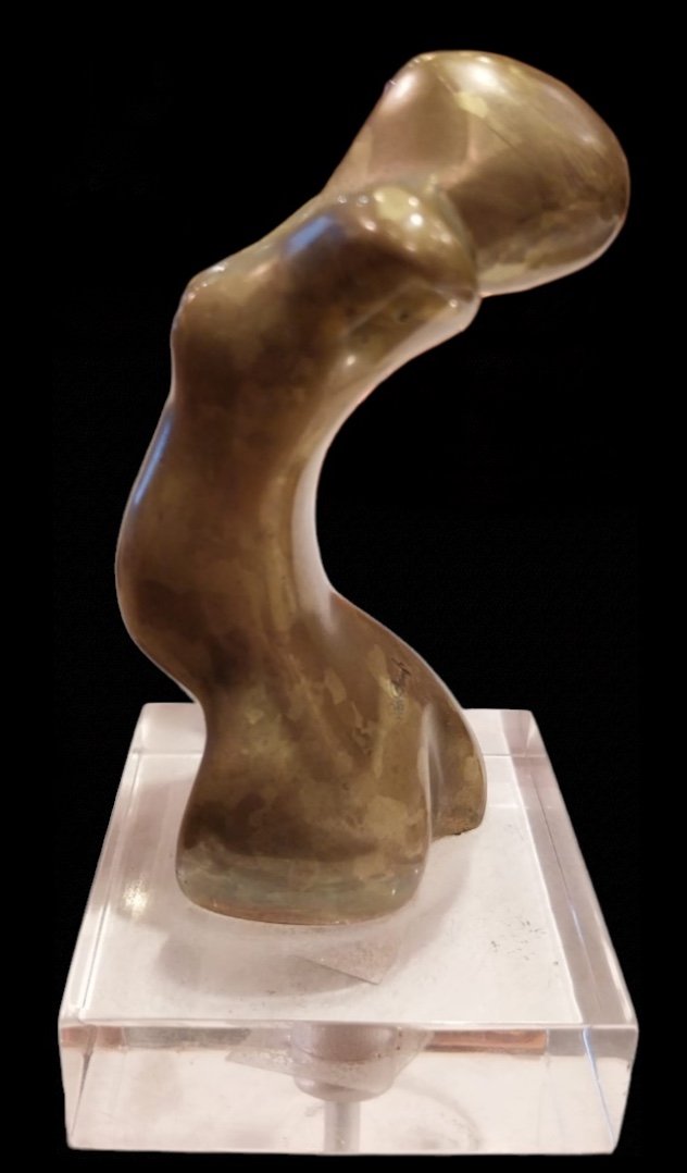 Piero Banfi (xxe), Bronze De Femme Nu Abstrait.-photo-3