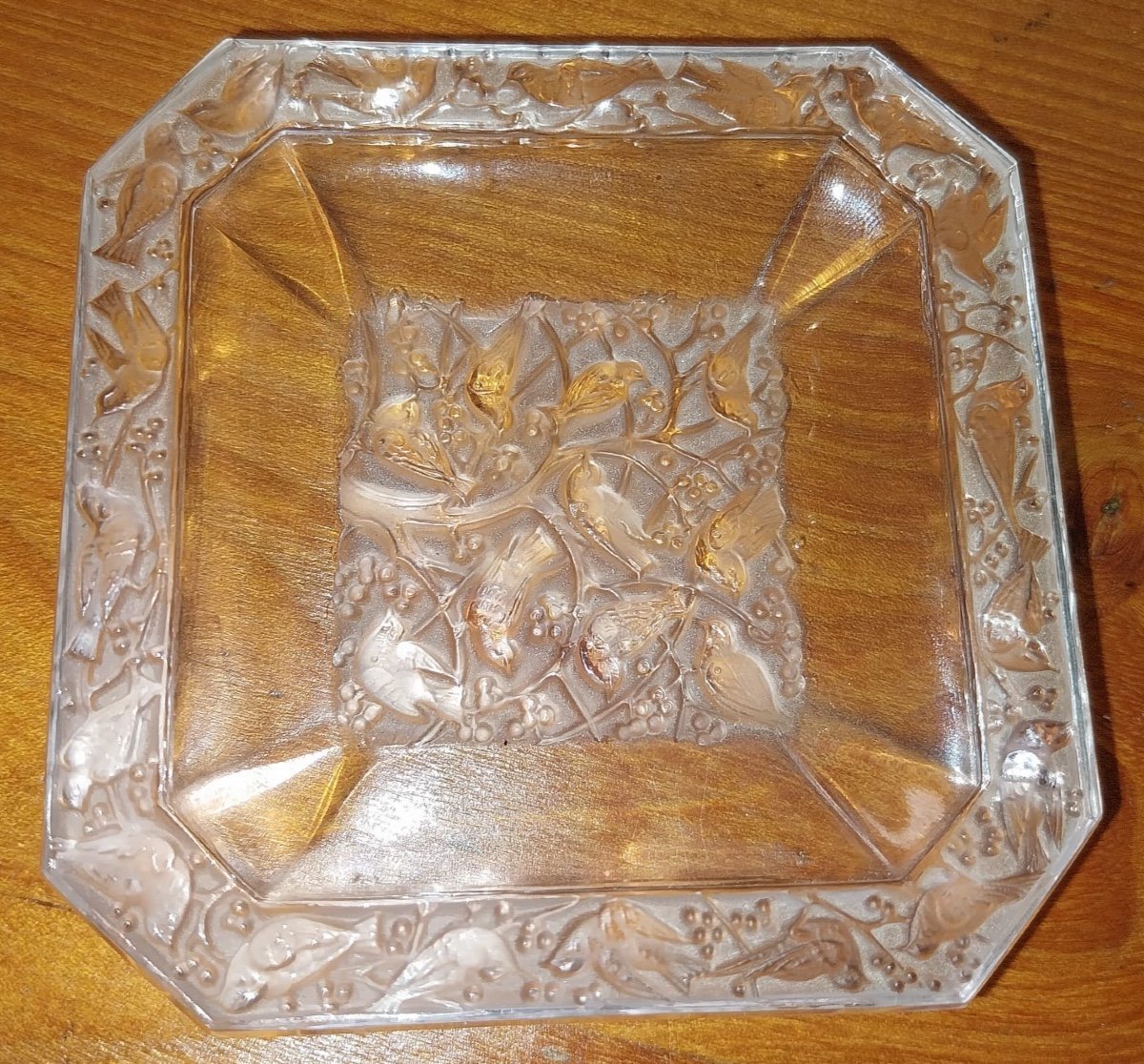 Lalique France, Bird Ashtrays, Anna 20th Century Model.-photo-5