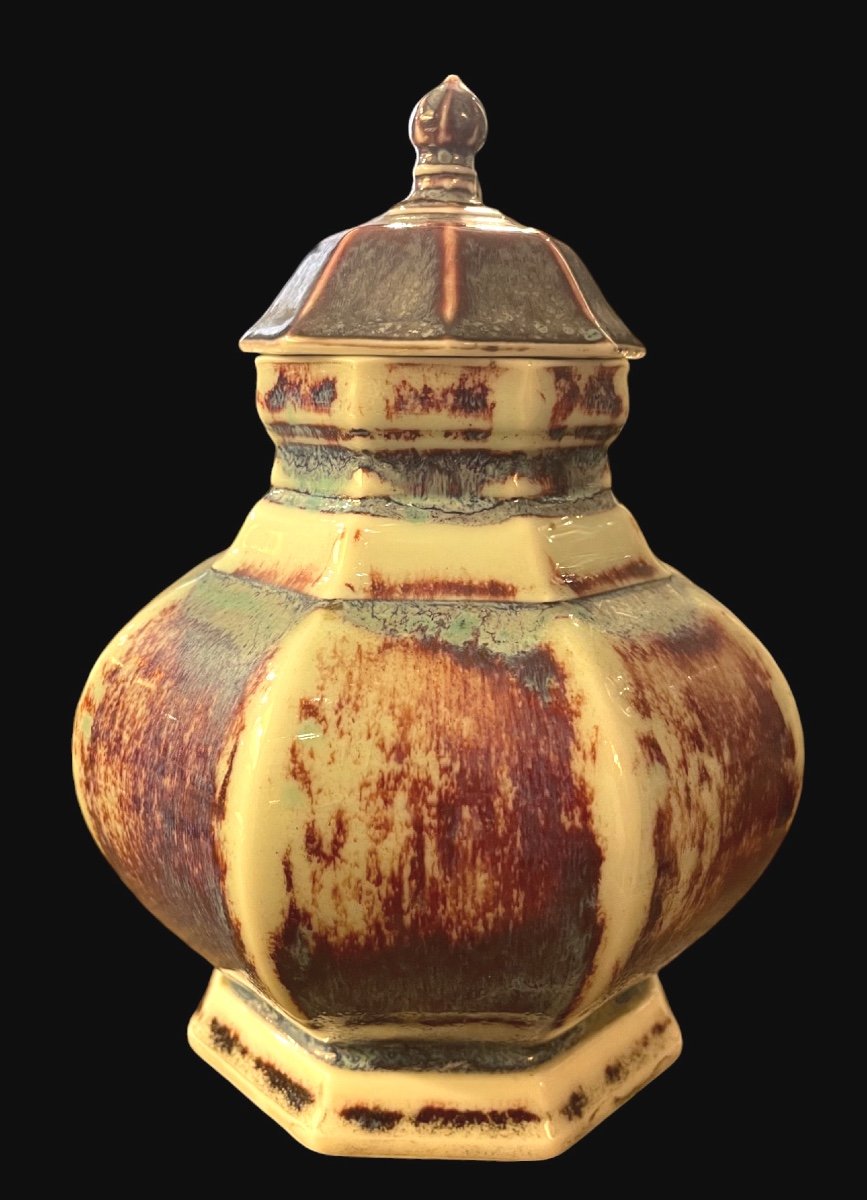 Tonkin Ceramic Vase, Asian Art, Late 19th Century