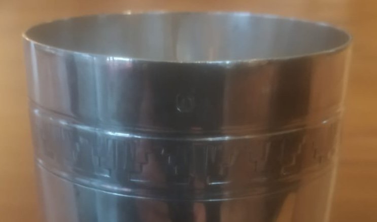 Sterling Silver Cup, 20th Century-photo-3