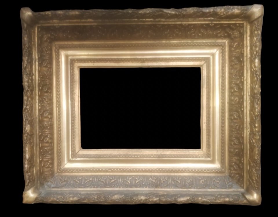 “barbizon” Frame In Wood And Stucco In The Napoleon III Style, 19th Century 