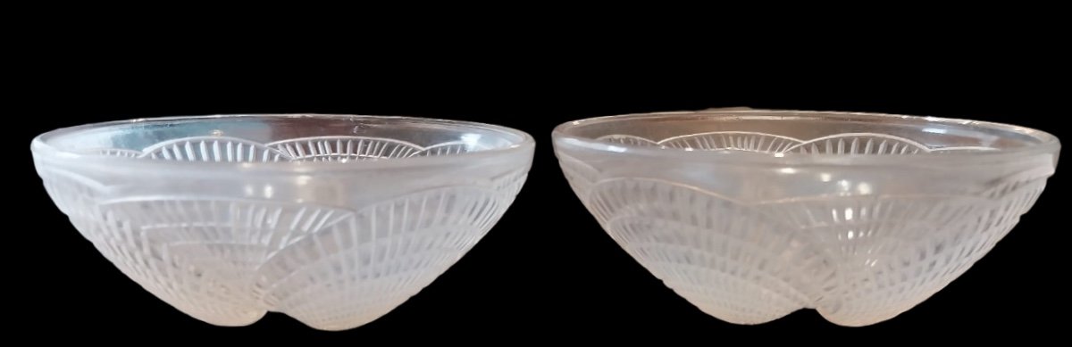 René Lalique (1860-1945), Coupes Modèle Coquille , XXe-photo-3