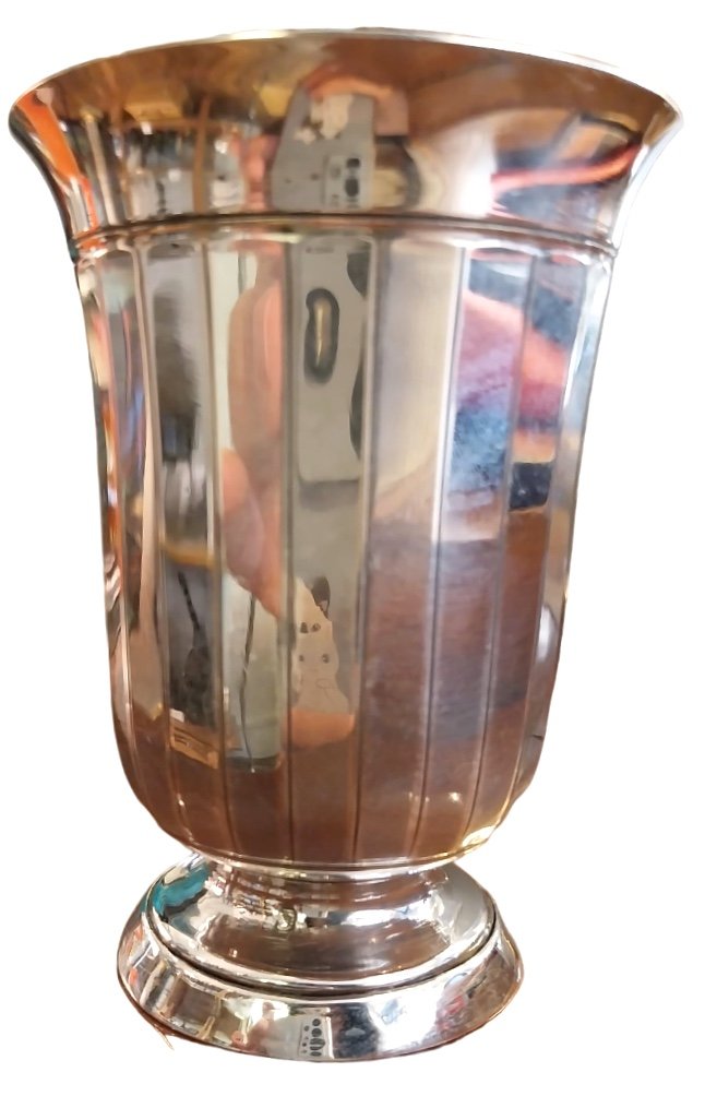 Sterling Silver Cup, Ernest Prost, 20th Century-photo-2