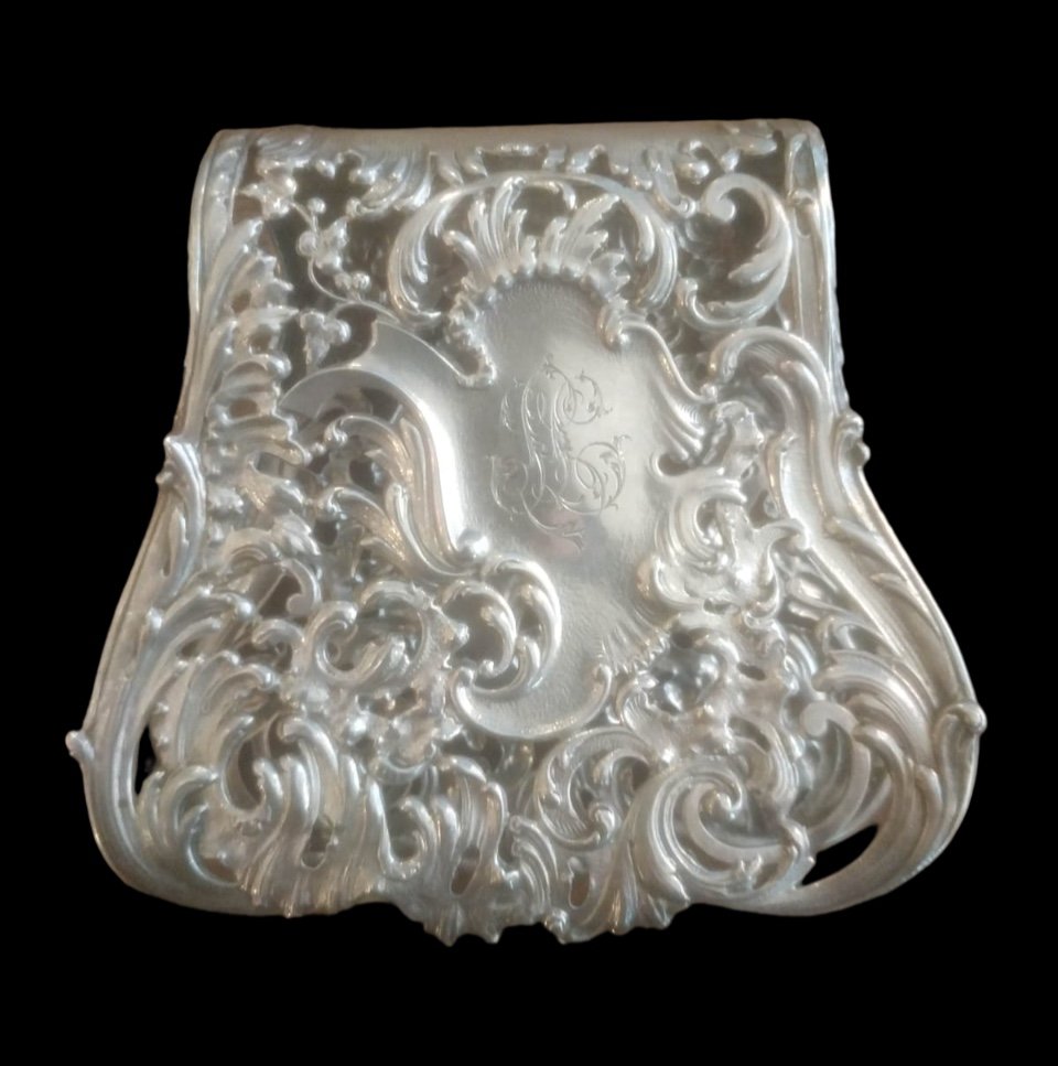 Pince à Asperge En Argent, Art Nouveau, Fin XIXème/début XXème