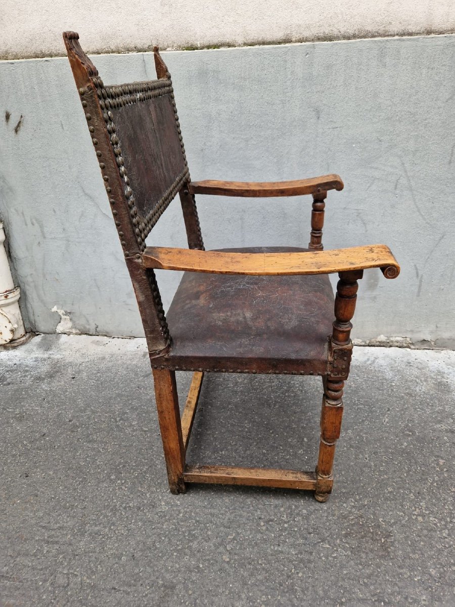 Pair Of Louis XIII Period Armchairs-photo-2