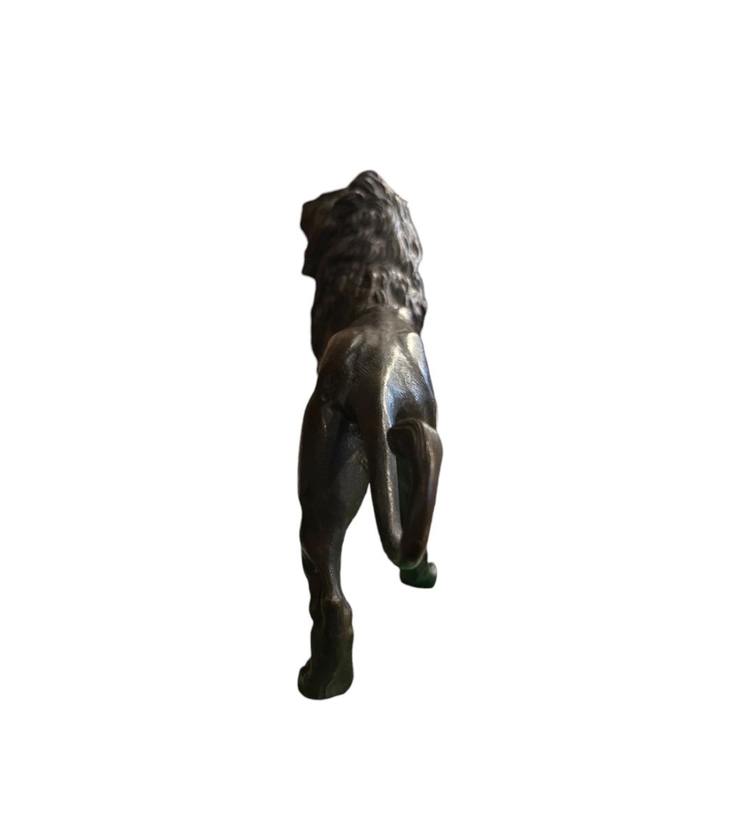 Lion, Bronze massif, XXe-photo-2