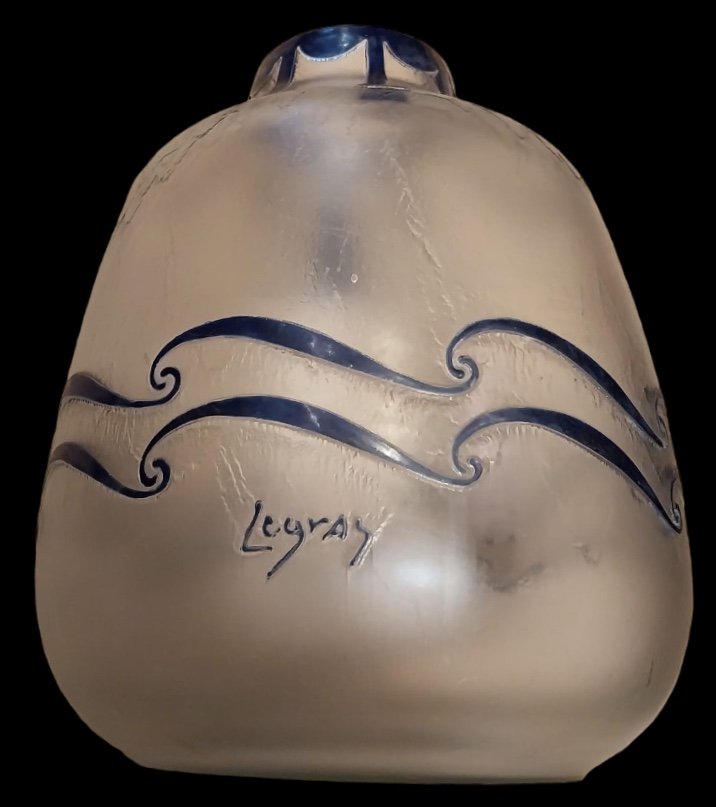 François-théodore Legras (1839-1916), Art Deco Vase, 20th Century -photo-2