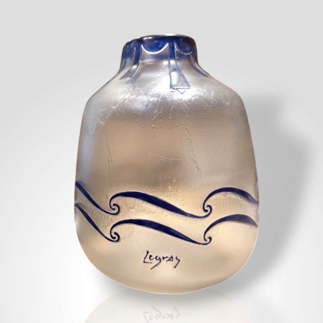 François-théodore Legras (1839-1916), Art Deco Vase, 20th Century 