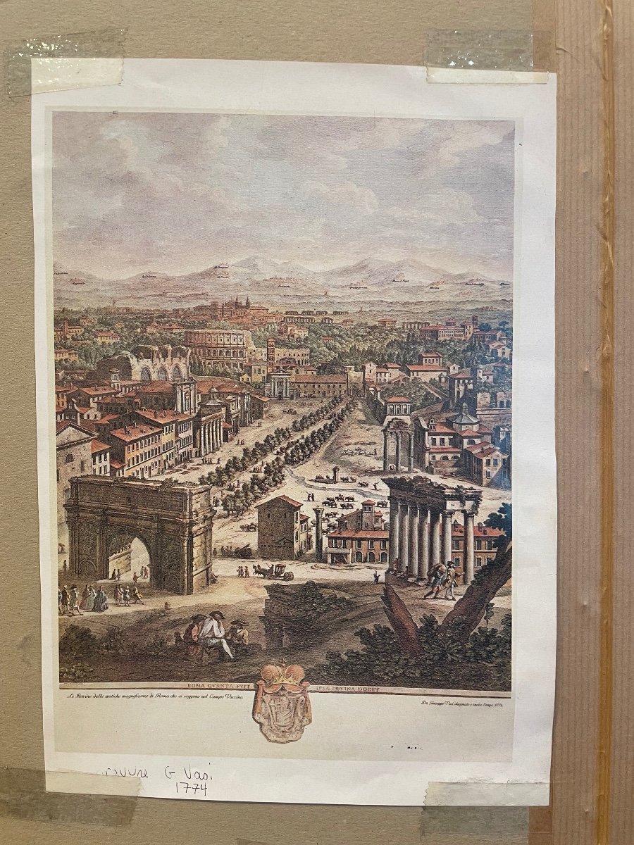 Gravure vue de Rome par Giuseppe Vasi (1710-1782)-photo-2