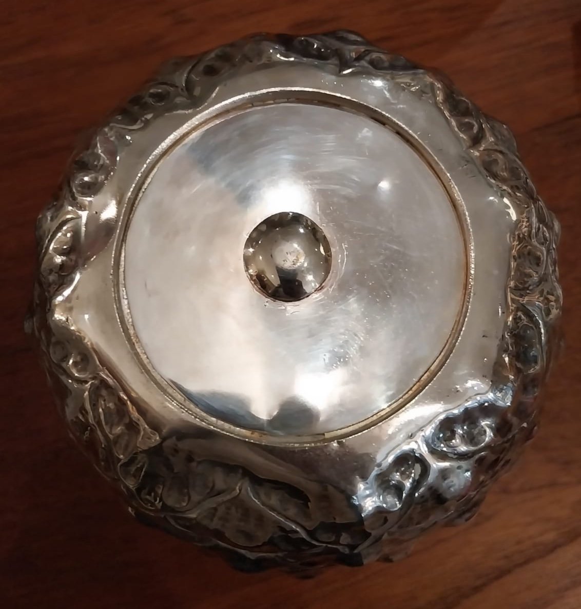 Silver Plated Pineapple Ice Bucket, 20th Century-photo-2