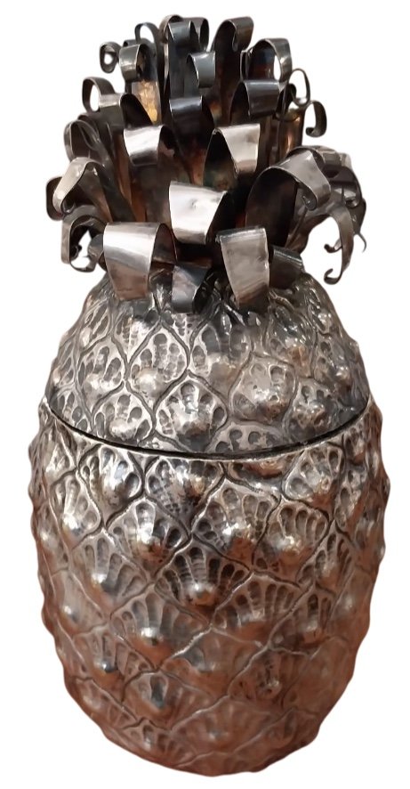 Silver Plated Pineapple Ice Bucket, 20th Century