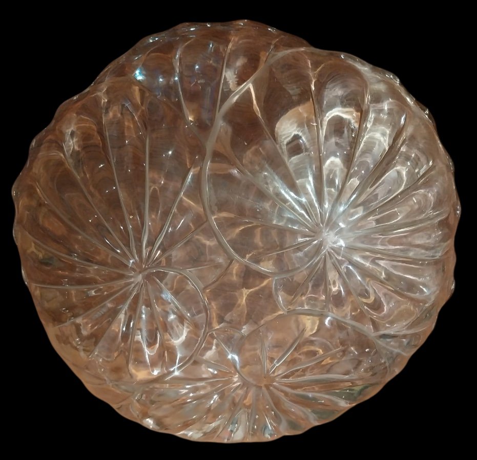 Lalique France, Crystal Cup, Water Lily Model, 20th Century-photo-4