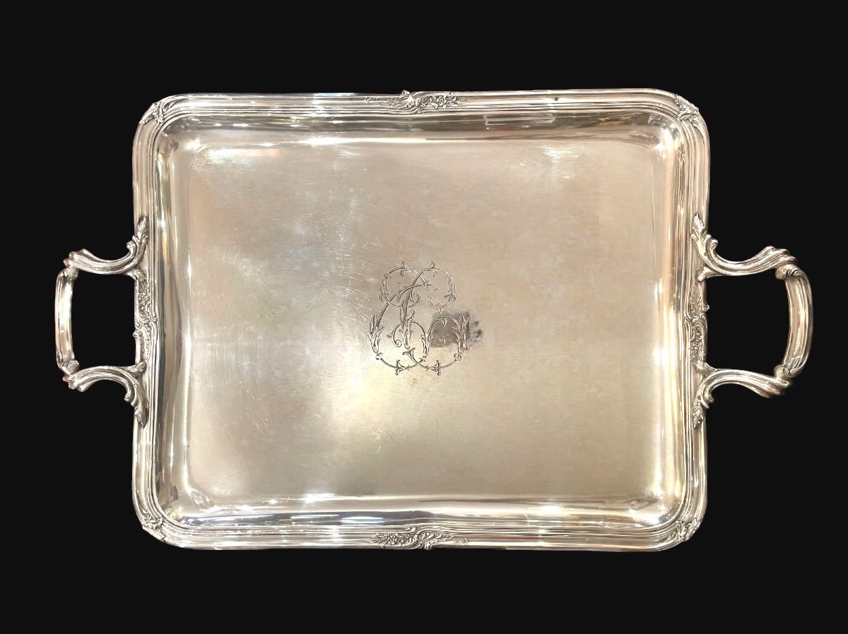 Louis XV Style Solid Silver Tray