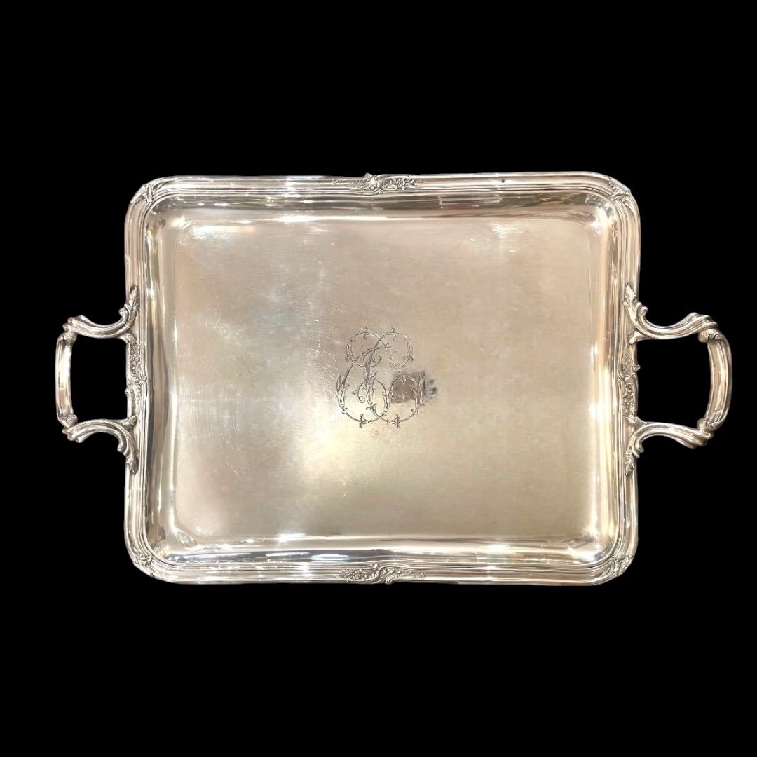 Louis XV Style Solid Silver Tray