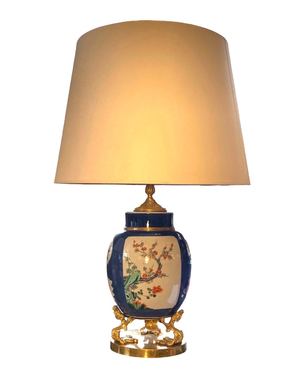 Porcelain Lamp In The Chinese Style